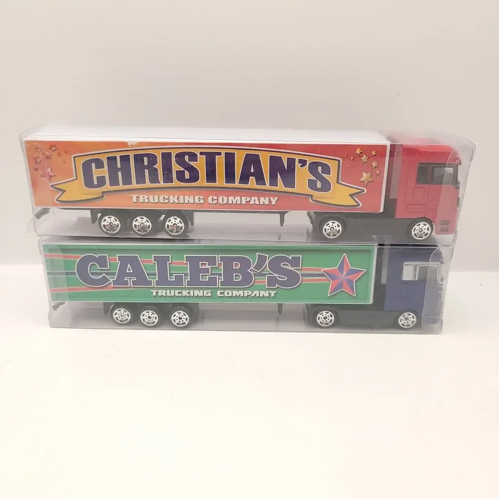 Swibco Trucking Company Toy Semi Truck Set of 10 New in package Green Blue